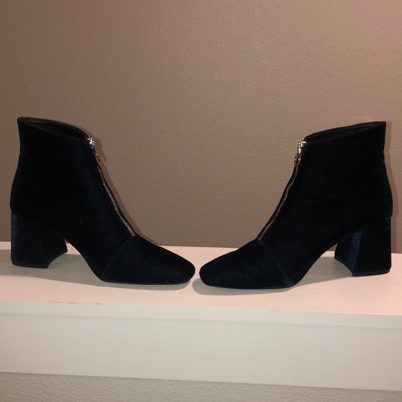 Chunky High Heel Ankle Boots with Zip. - Picture 6 of 8